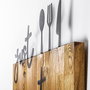 Wallity Just Eat It Escultura de pared en Nogal y Negro